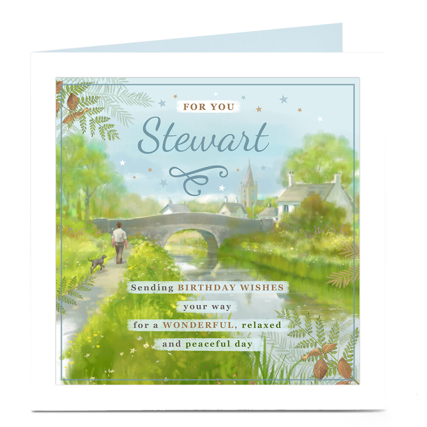 Buy Personalised Charity Birthday Card Relaxed & Peaceful for GBP 3.