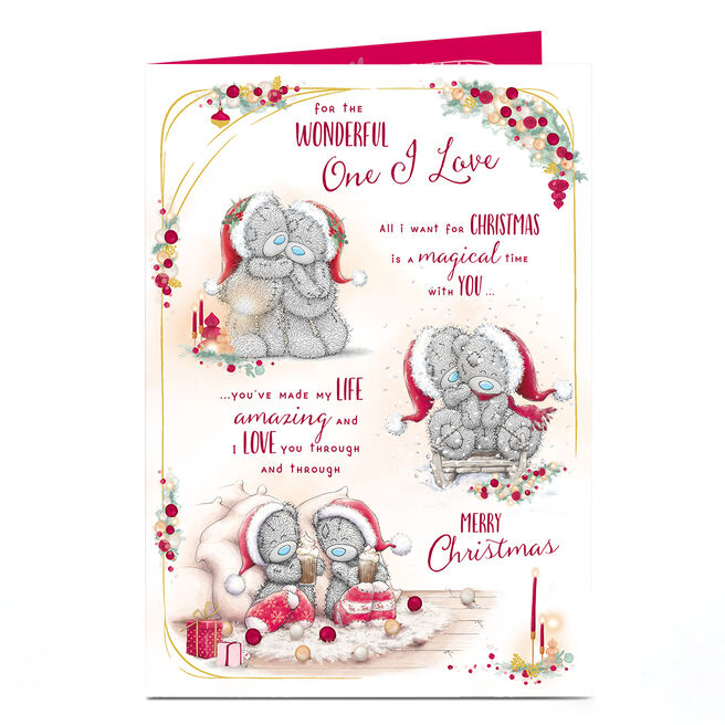 Tatty Teddy Christmas Card - One I Love