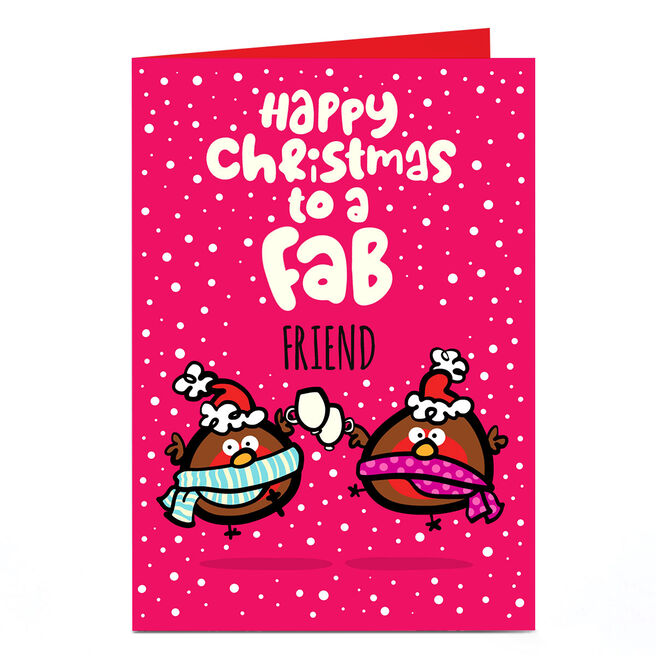 Personalised Fruitloops Christmas Card - Fab Friend 