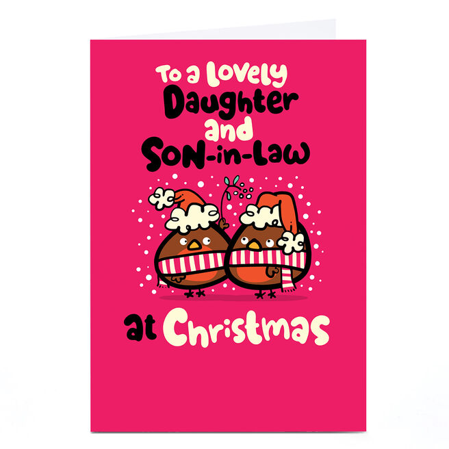 Personalised Fruitloops Christmas Card - Daughter & Son in Law