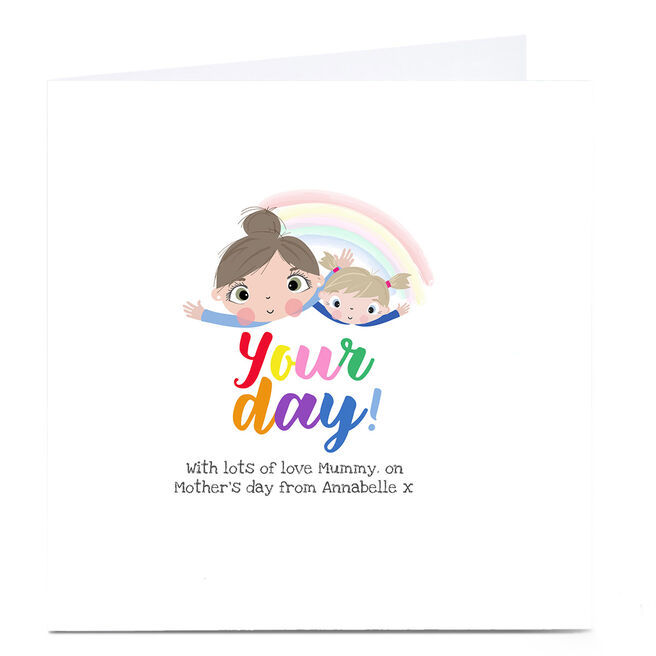 Personalised Rachel Griffin Mother's Day Card - Mum From Daughter