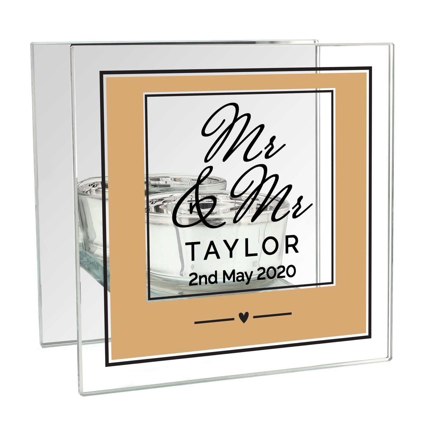 Buy Personalised Wedding Tea Light Holder for GBP 13.29 Card Factory UK