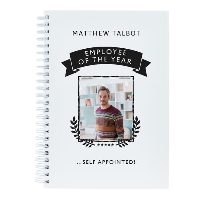 Personalised Notebook - Employee Of The Year