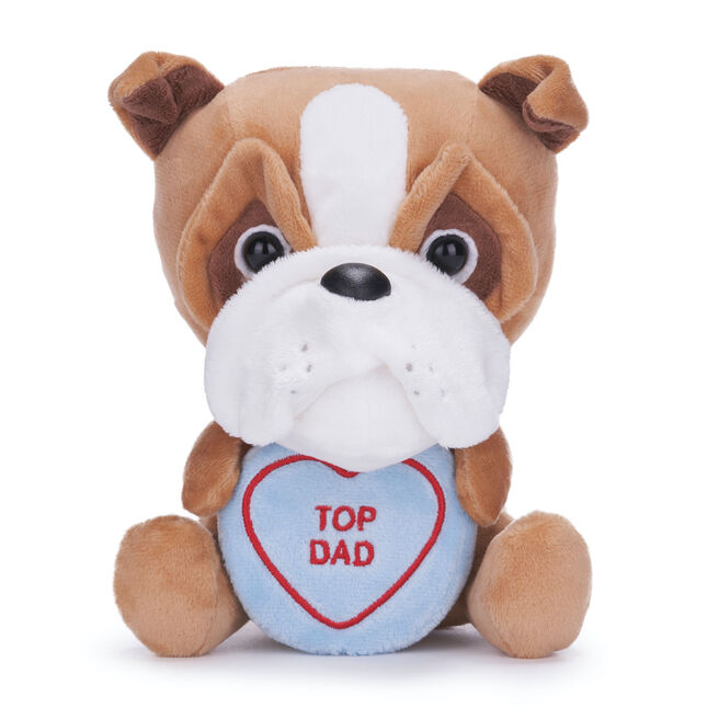 Swizzels Love Hearts Top Dad Dog Soft Toy