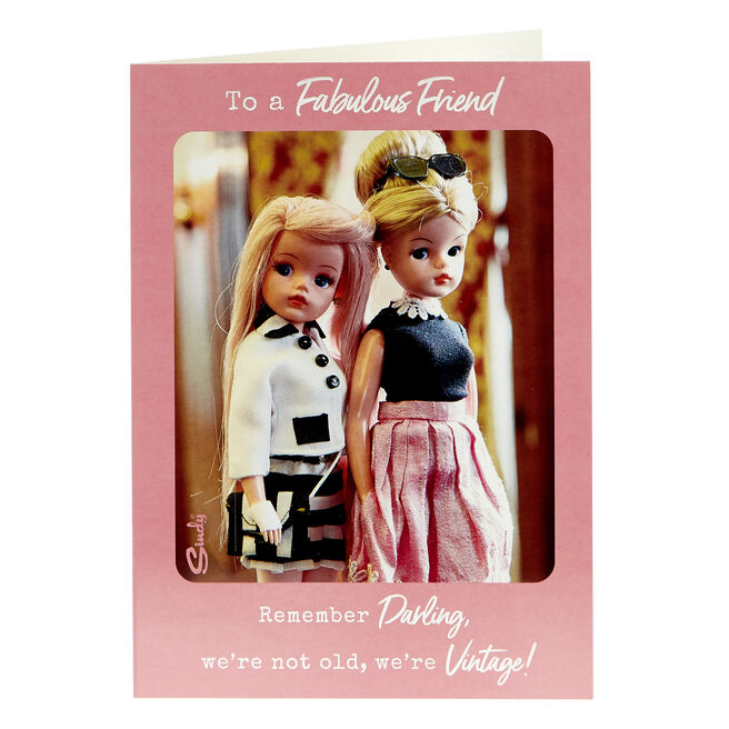 Sindy Birthday Card - Fabulous Vintage Friend