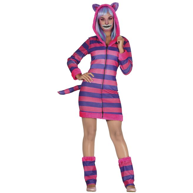 Striped Cat Adult Fancy Dress Costume 