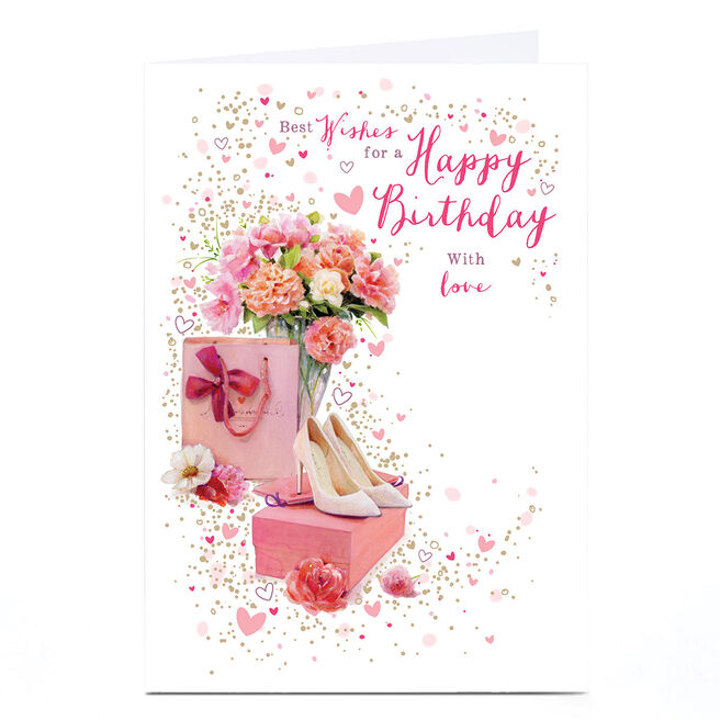 Personalised Birthday Card - Happy Birthday With Love