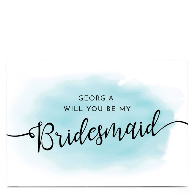 Personalised Wedding Card - Will You Be My Bridesmaid?