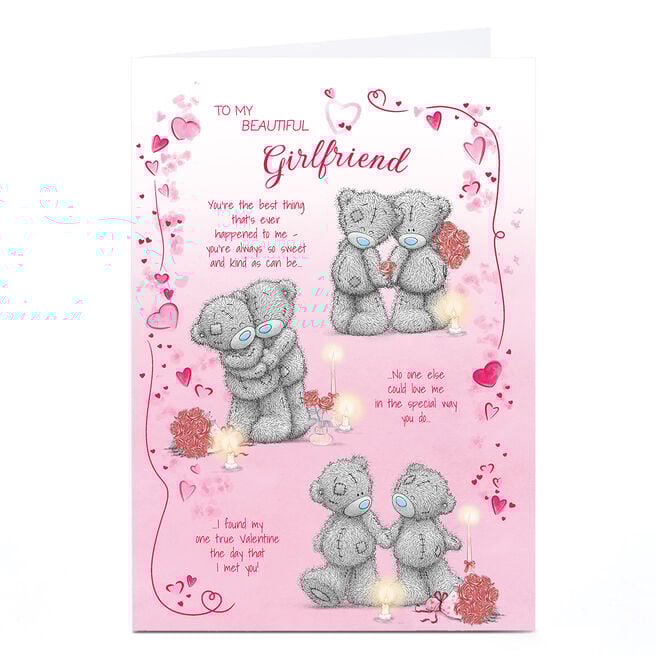 Tatty Teddy Valentine's Day Card - Beautiful Girlfriend