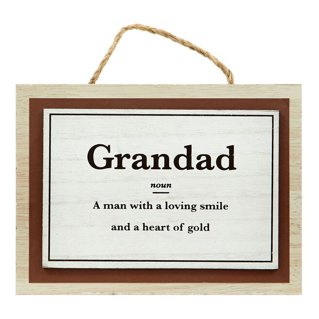 Sentimental Grandad Hanging Plaque, Sentimental Grandad Hanging Plaque