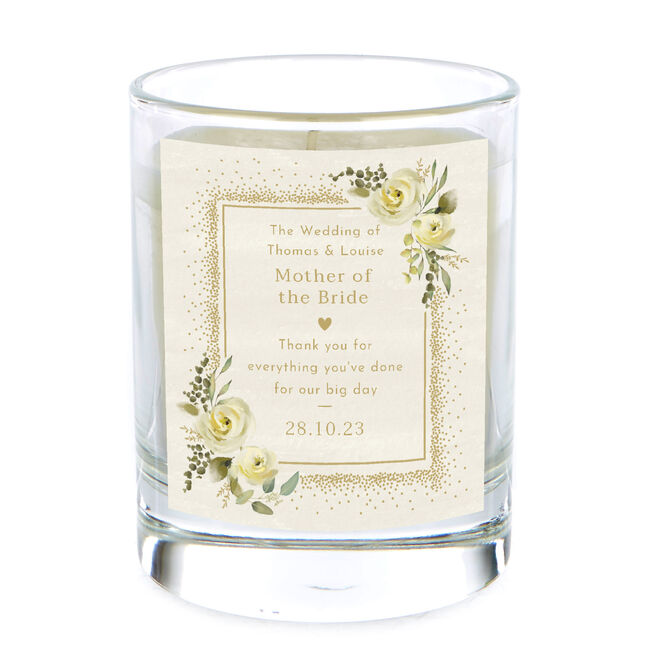 Personalised Pomegranate & Cashmere Scented Candle - Mother of the Bride