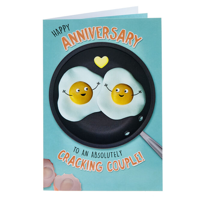 Cracking Couple Of Eggs Anniversary Card