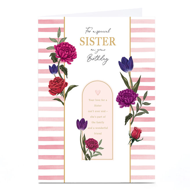Birthday Card - A Wonderful Friend, Sister