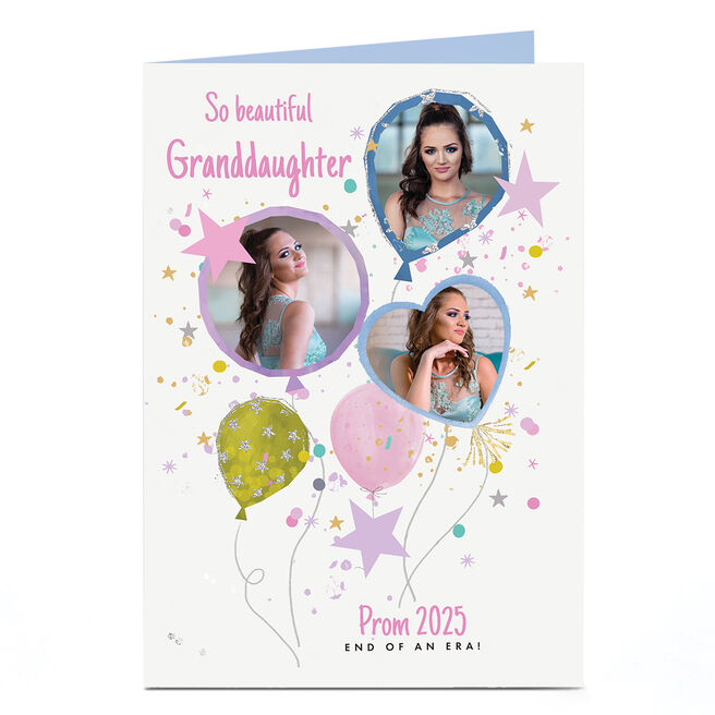 Photo Prom Card - So Beautful Balloons, Granddaughter 
