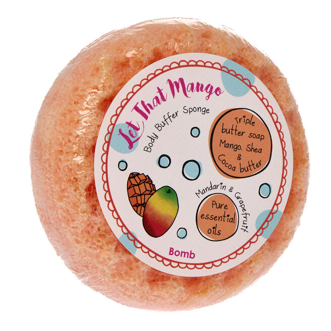 Bomb Cosmetics Let That Mango Body Buffer Sponge