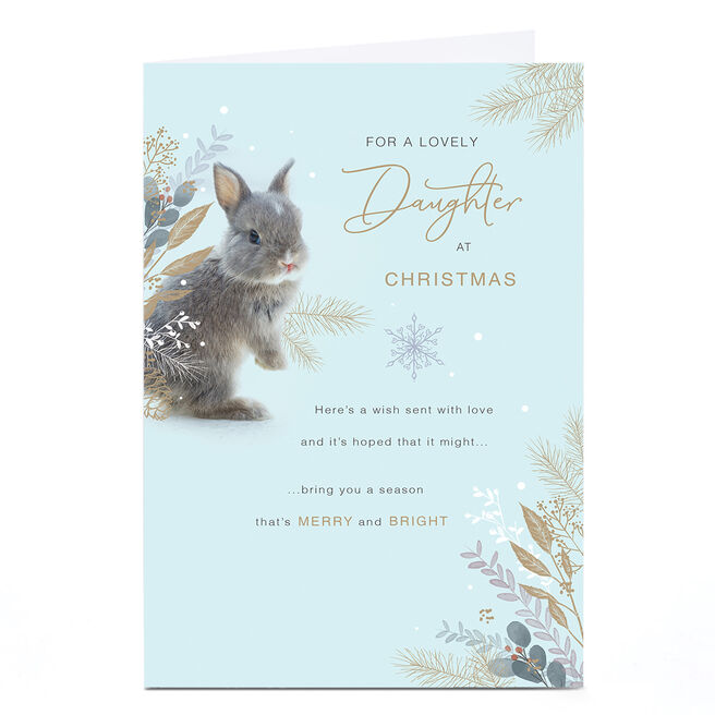 Christmas Card - Daughter - Rabbit photo
