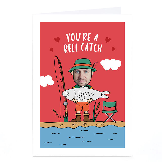 Photo Valentine's Day Card - You're A Reel Catch