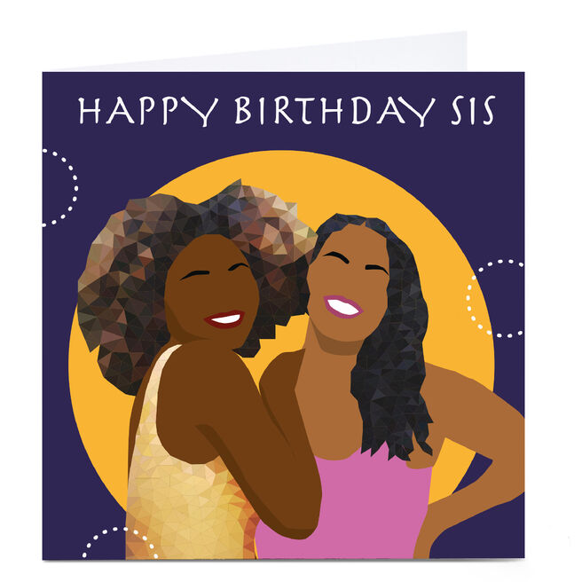 Personalised Leanne Creative Card - Happy Birthday Sis