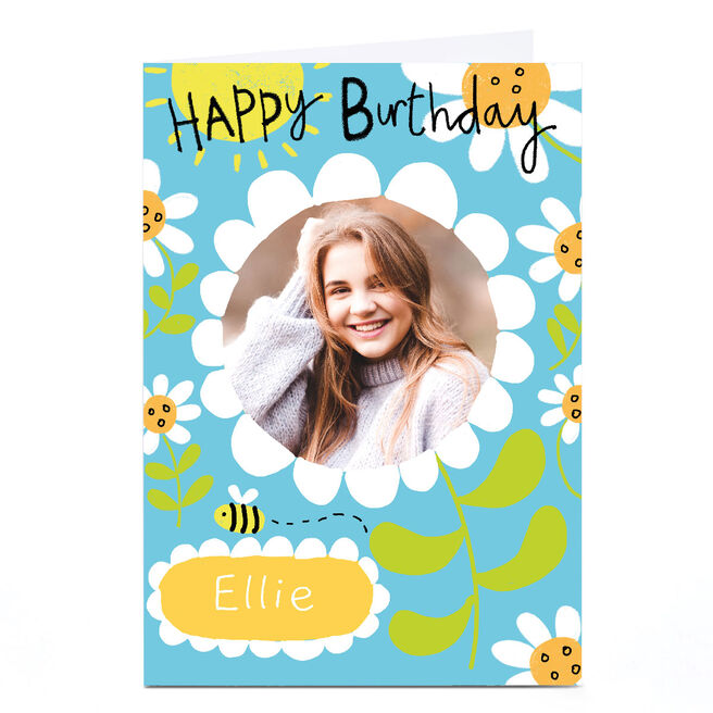 Photo Lindsay Love To Draw Birthday Card - Flower and Bees