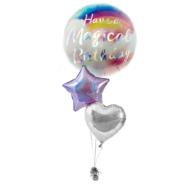 Magical Birthday Inflated Balloon Arrangement