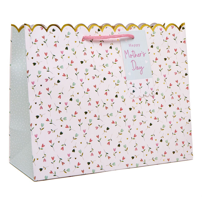 Happy Mother's Day Floral Large Landscape Gift Bag