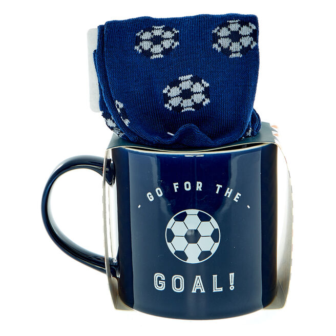 Go For The Goal Mug & Socks Set