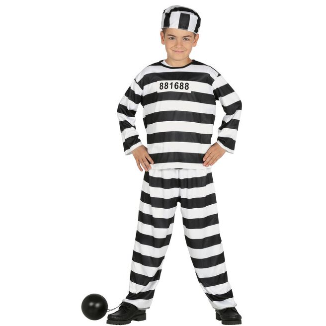 Prisoner Children's Fancy Dress Costume 