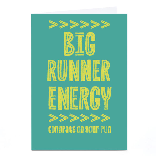 Personalised Card - Big Runner Energy