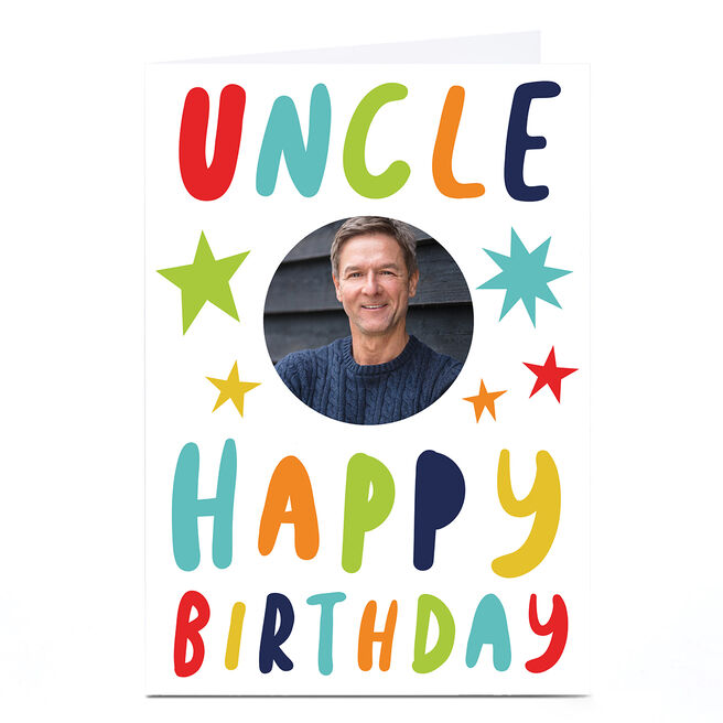 Photo Hello Munki Birthday Card - Uncle