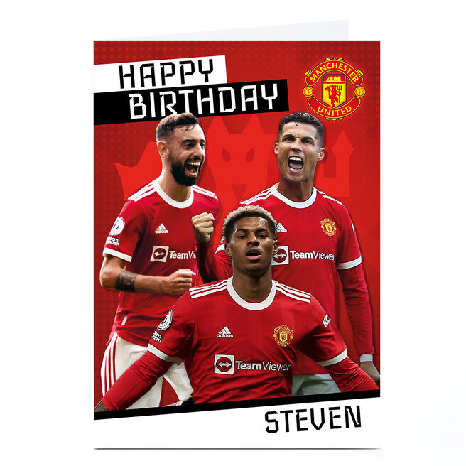 Personalised Danilo Manchester United Birthday Card - Top Players