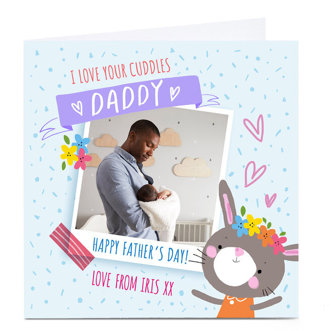 Photo Carol Richardson Father's Day Card - Daddy Cuddles, Girl