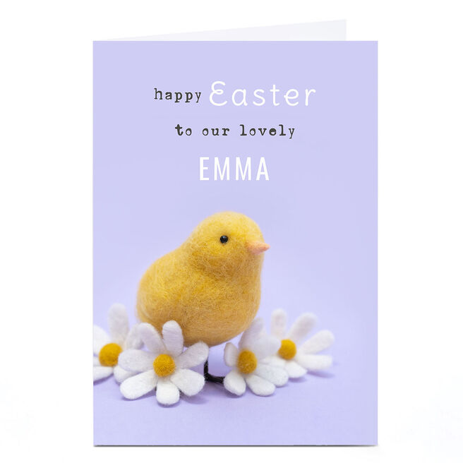 Personalised Lemon & Sugar Easter Card - Easter Chick