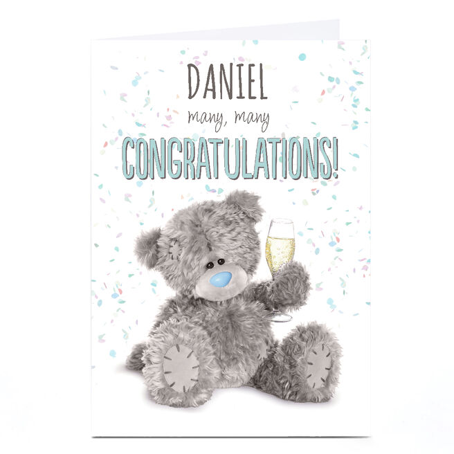 Personalised Tatty Teddy Congratulations Card - Many Congratulations