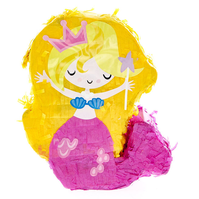 Mini Mermaid Pinata-Style Party Decoration