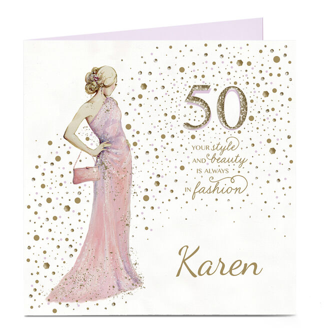 50th Birthday Cards, Funny Personalised 50th Birthday Cards for Him ...