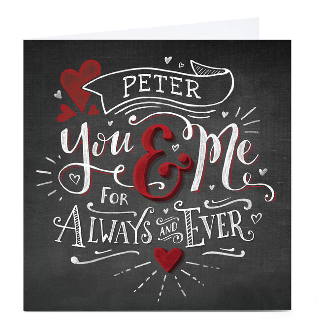 Personalised Card - For Always & Ever