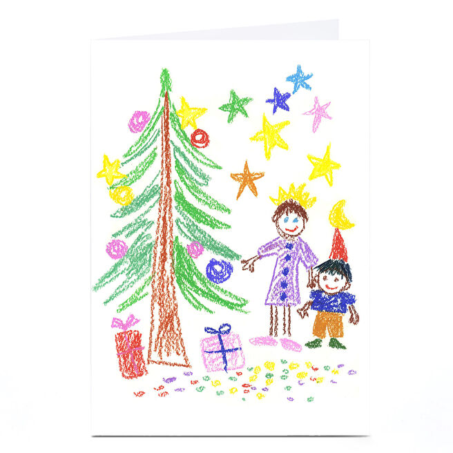 Photo Christmas Card - Child's Drawing