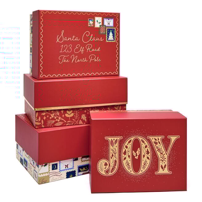 Letter to Santa Christmas Gift Boxes - Set of 3