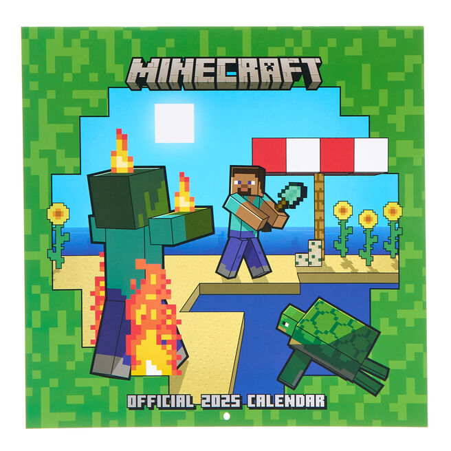 Minecraft 2025 Square Wall Calendar