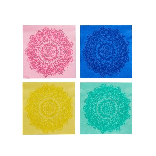 Mandala Paper Napkins -Pack of 16