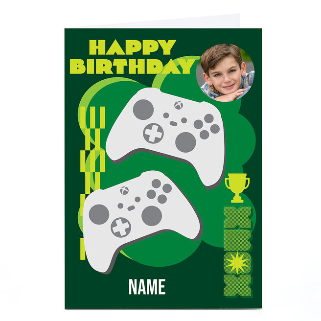 Personalised Birthday Card - Minecraft Photo Upload, Any Name