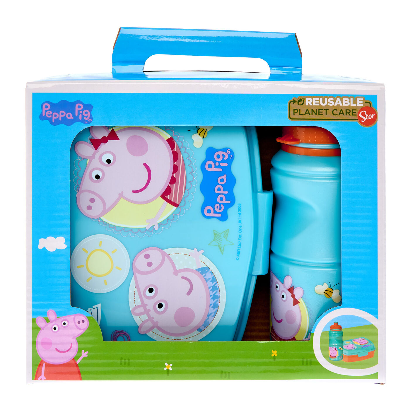 Set Posate Peppa Pig Con Box, Per Microonde, 2 Pezzi, Licenza Ufficiale, Adatto Da 36 Mesi