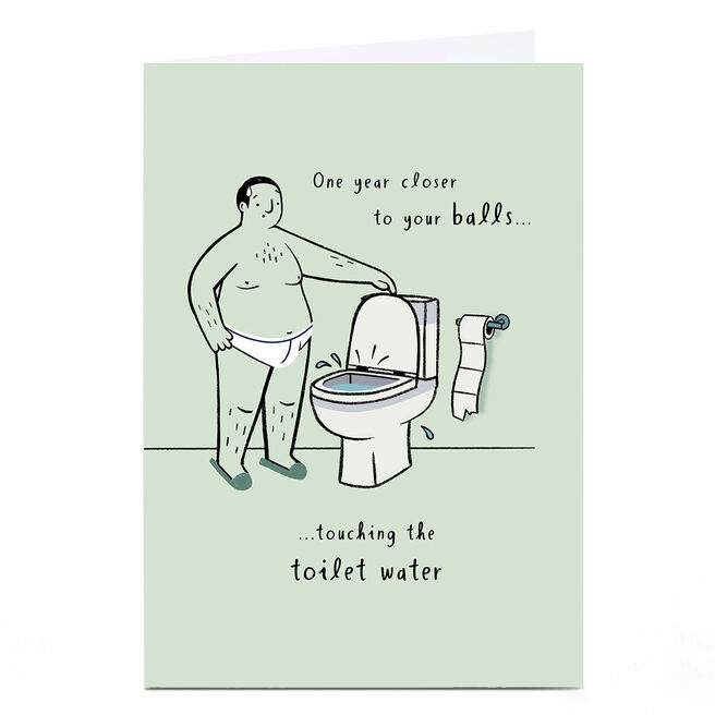 Personalised Birthday Card - Toilet paper humour