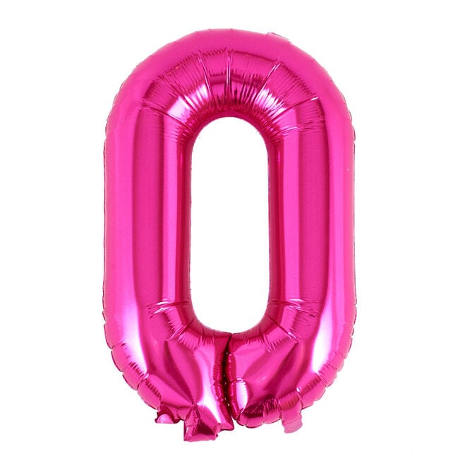 Pink Letter O Air-Inflated Balloon