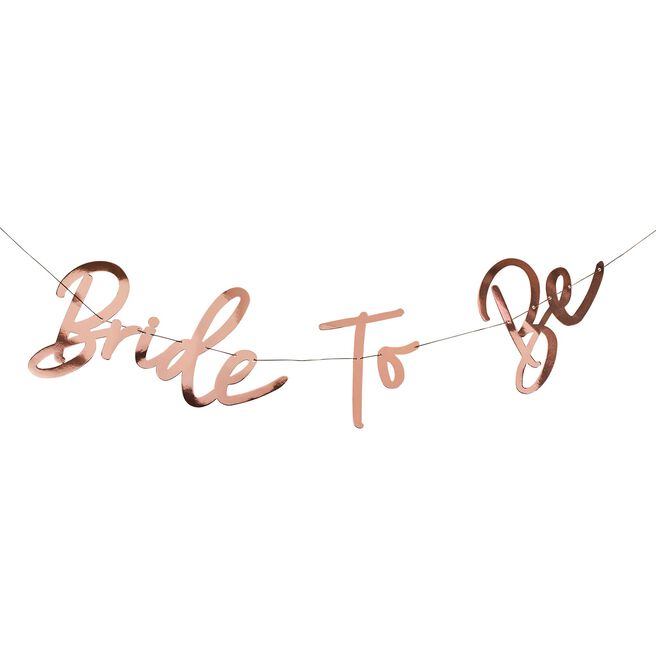 Rose Gold Bride To Be Card Banner