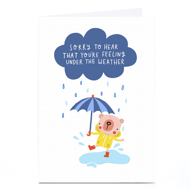 Personalised Jess Moorhouse Card - Under The Weather