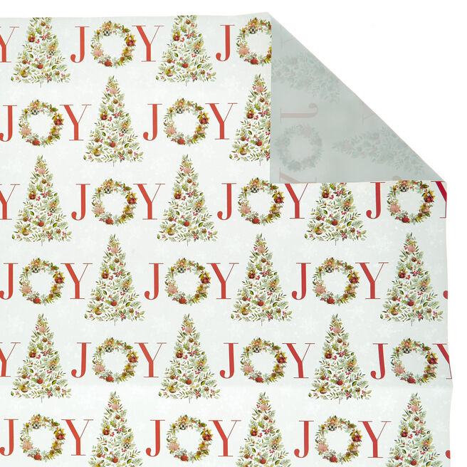 JOY Christmas Wrapping Paper - 10 Sheets