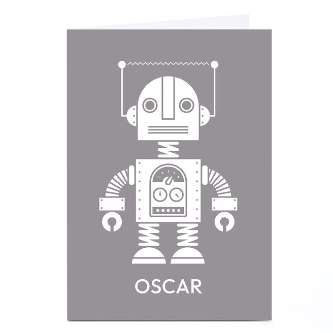 Personalised Jamie Nash Card - A Space Robot