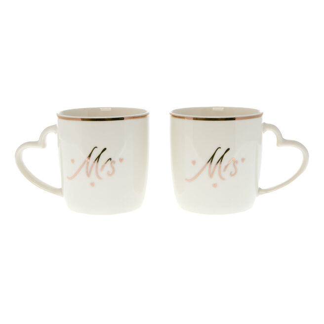 Perfectly Matched Mrs & Mrs Twin Mug Set