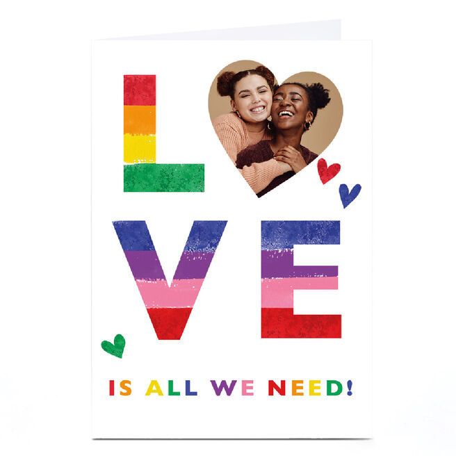 Photo Kerry Spurling Pride Card - Love Is All We Need